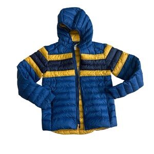 All in Motion Navy and Mustard Puffer Jacket